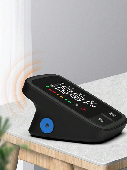 جهاز قياس ضغط الدم عن طريق الذراع قابل لإعادة الشحن - شاشة LED رقمية، سوار للبالغين 22-32 سم
