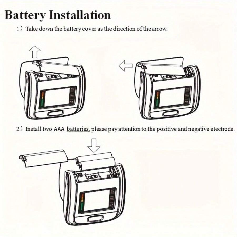 جهاز قياس ضغط الدم الرقمي للمعصم - شاشة LCD، صوت، حقيبة محمولة