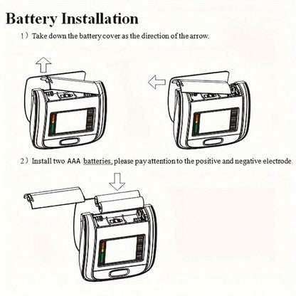 جهاز قياس ضغط الدم الرقمي للمعصم - شاشة LCD، صوت، حقيبة محمولة
