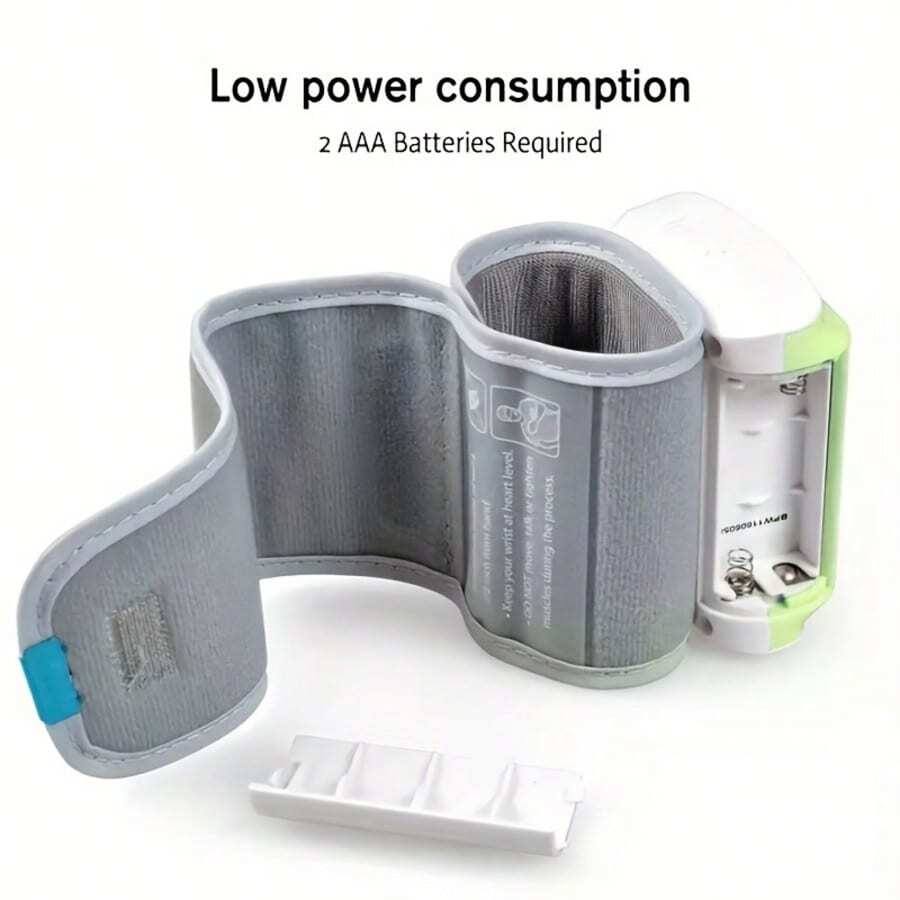 جهاز قياس ضغط الدم الرقمي للمعصم - شاشة LCD، صوت، حقيبة محمولة